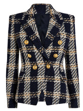 BLAZER DE PASARELA A CUADROS HEILEY